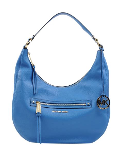 michael kors blue shoulder bags